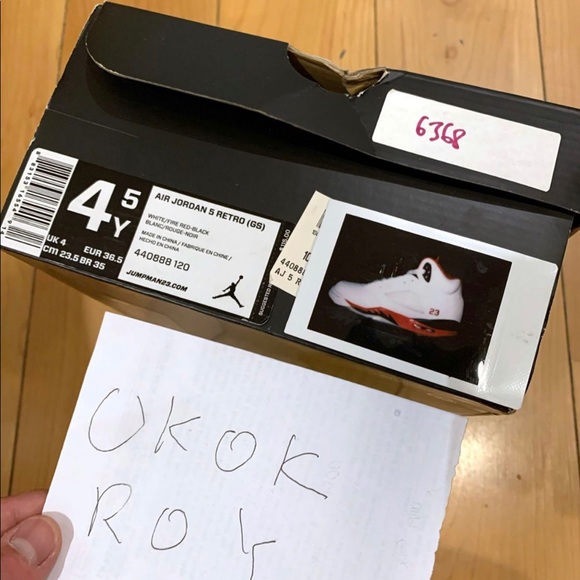 Jordan 4 fire red size 4.5 - Picture 4 of 9